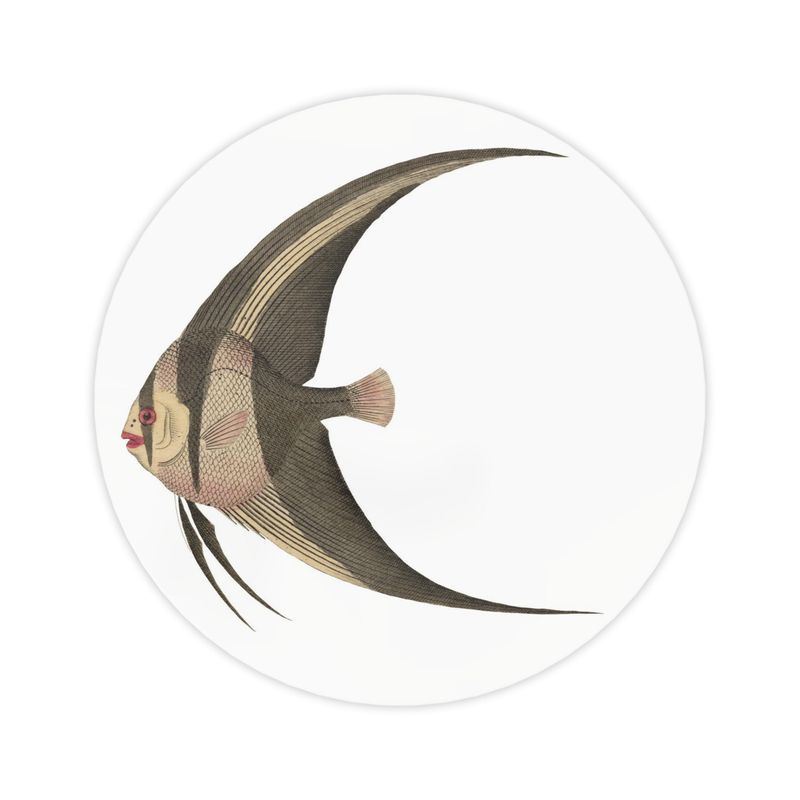 Vintage-inspired angelfish serving platter