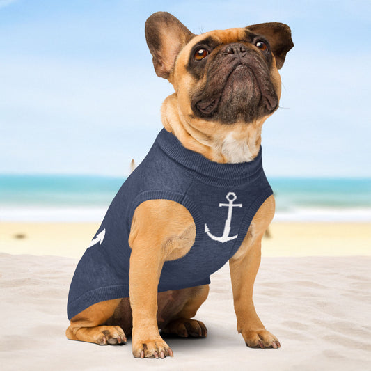 Anchor knit pet sweater