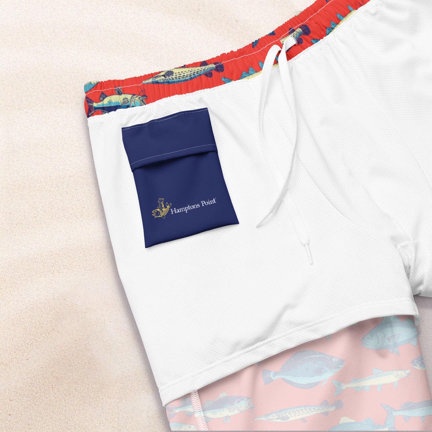 Atlantic Catch Recycled Swim Trunks – Summer Red