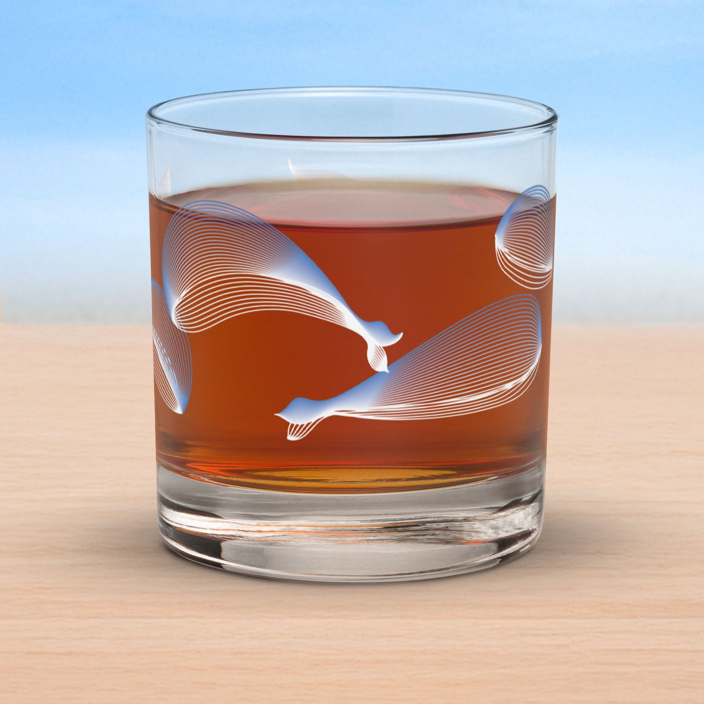 Art-crafted Whales Rocks Glass Collection