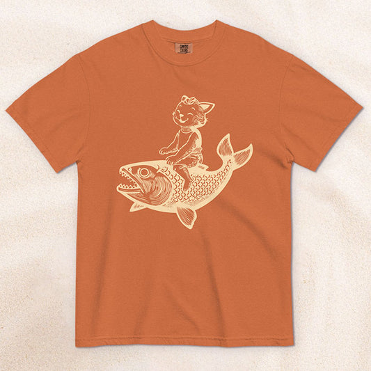The Cat's Fish T-Shirt – Yam