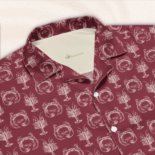 Heavy Crabs and Jumbo Lobsters – Close Repeat Vacation Shirt – Burgundy