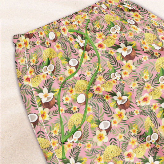 Tropicalia Pajama Pants – Shell Pink