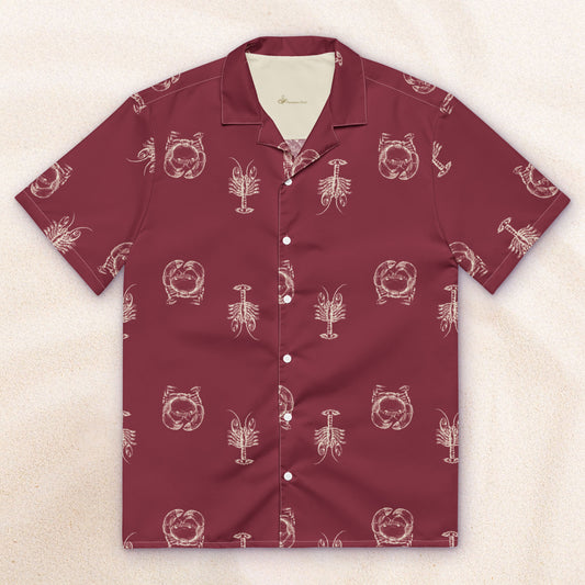 Heavy Crabs and Jumbo Lobsters Vacation Shirt – Burgundy