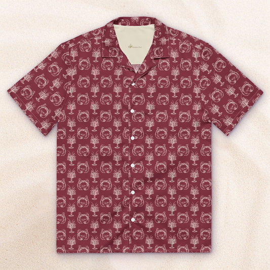 Heavy Crabs and Jumbo Lobsters – Close Repeat Vacation Shirt – Burgundy