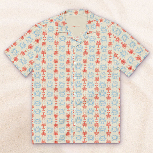 Heavy Crabs and Jumbo Lobsters Close Repeat Vacation Shirt – Colorful Cream