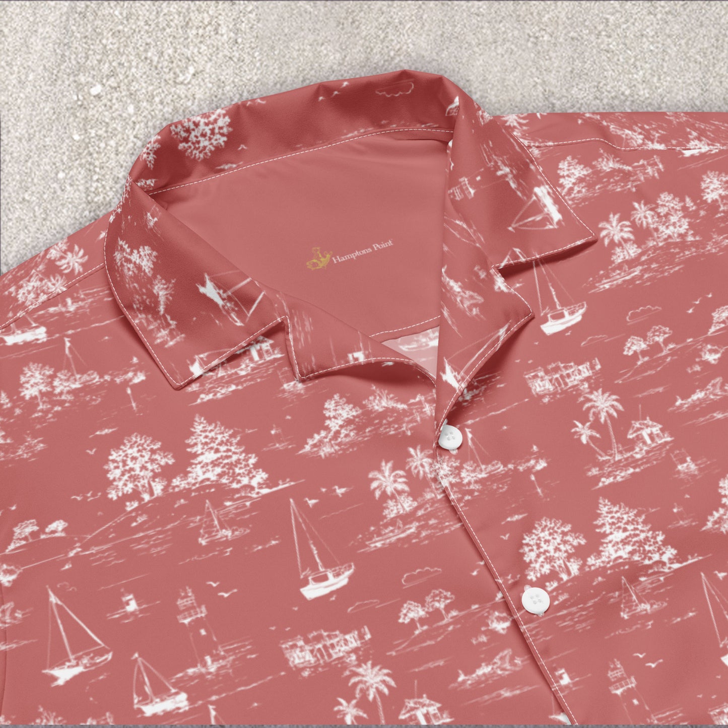 Seaside Toile Tropical Shirt — multiple colorways