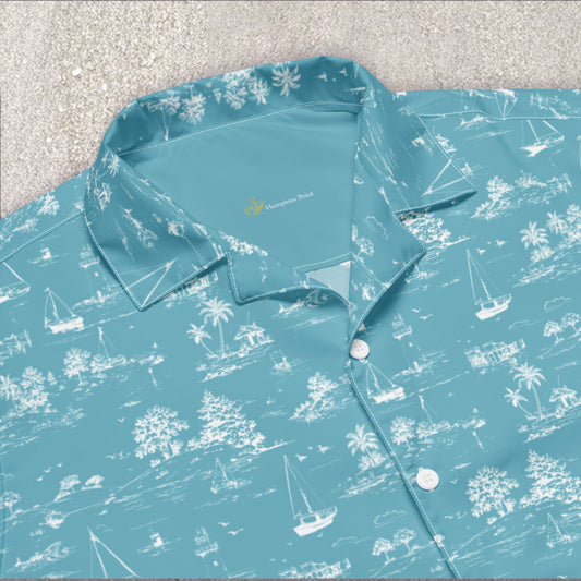 Seaside Toile Tropical Shirt — multiple colorways