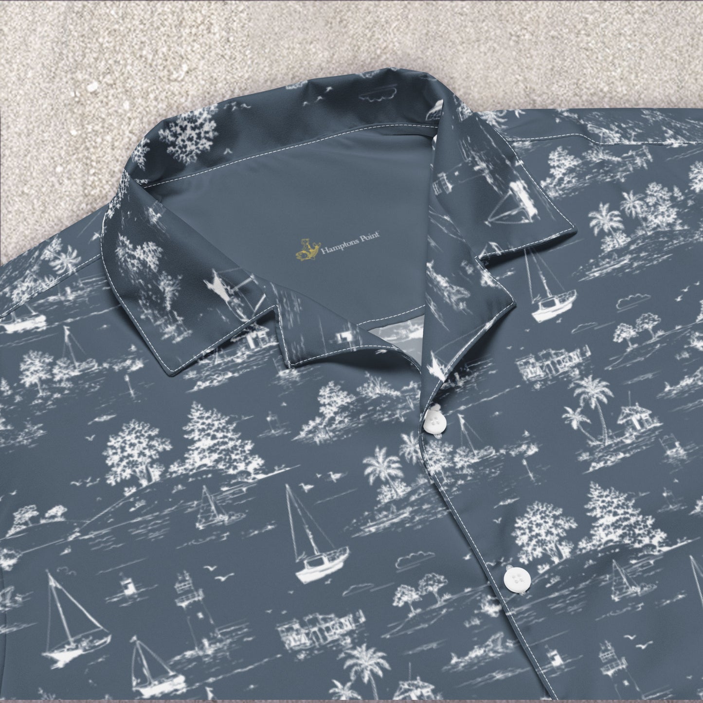 Seaside Toile Tropical Shirt — multiple colorways