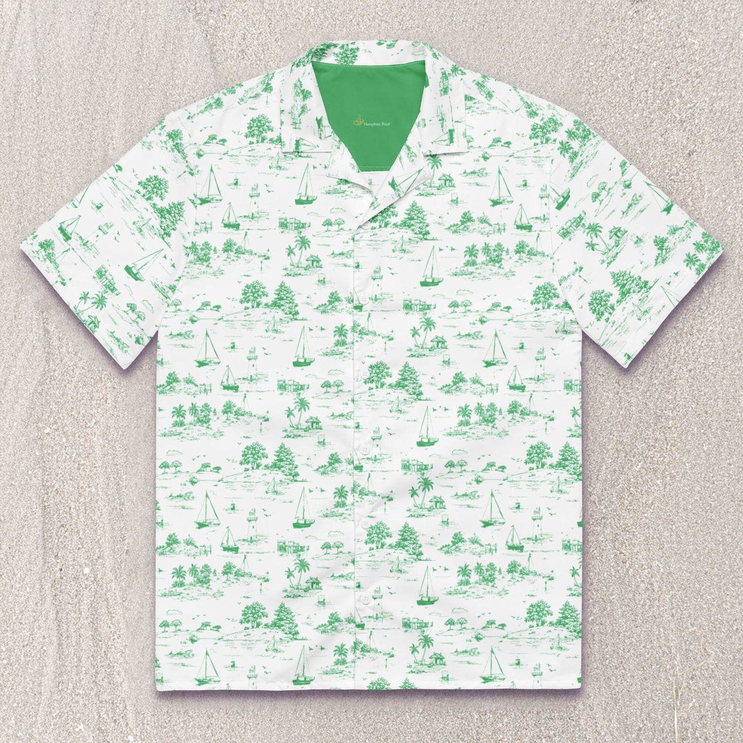 Seaside Toile Tropical Shirt — multiple colorways