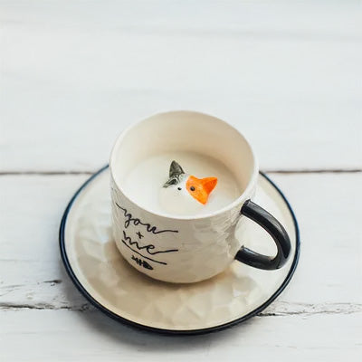 Ship's cat teacup & saucer set