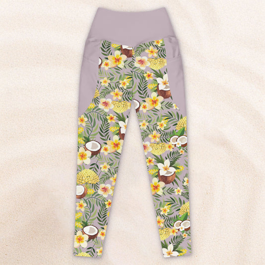 Tropicalia Yoga Leggings with Pockets – Thistle