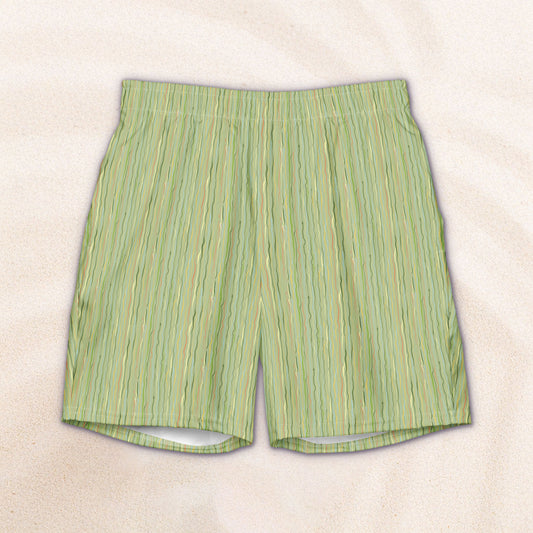 Tropicalia Swim Trunks – Light Grass with Sky Blue